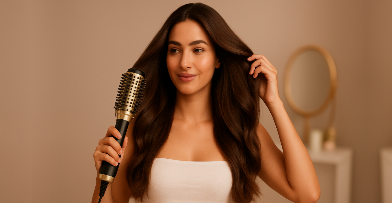 Escova secadora para cabelo longo