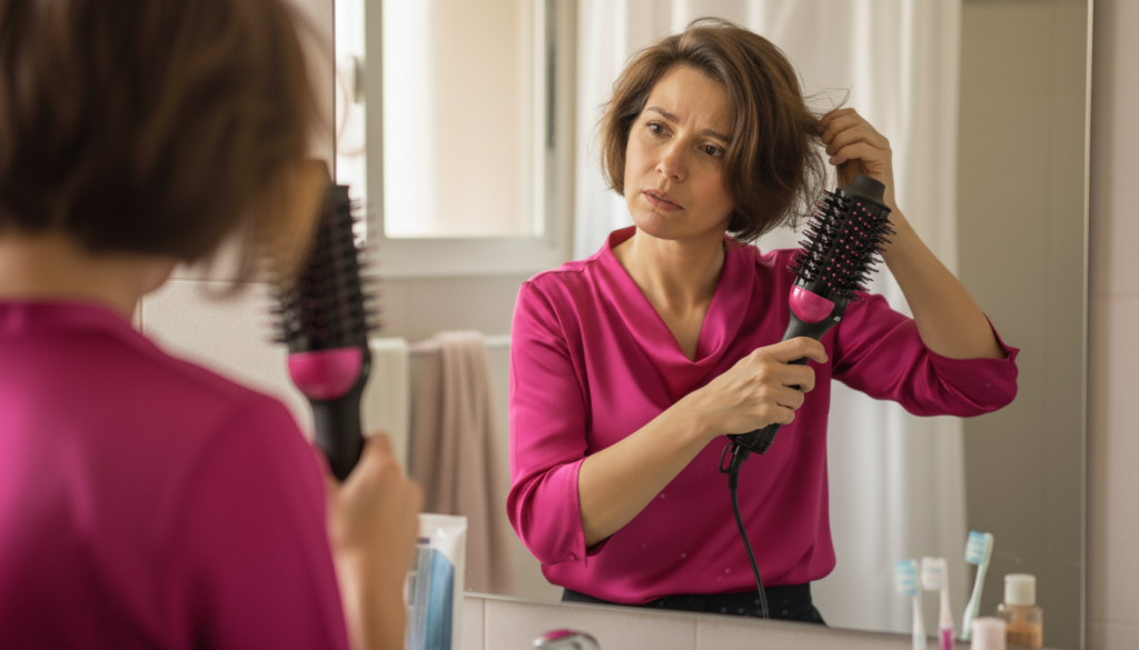 como usar escova secadora em cabelo curto