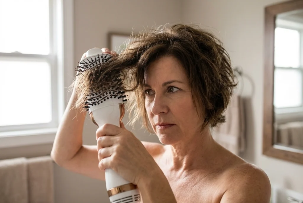 escova secadora estraga cabelo curto