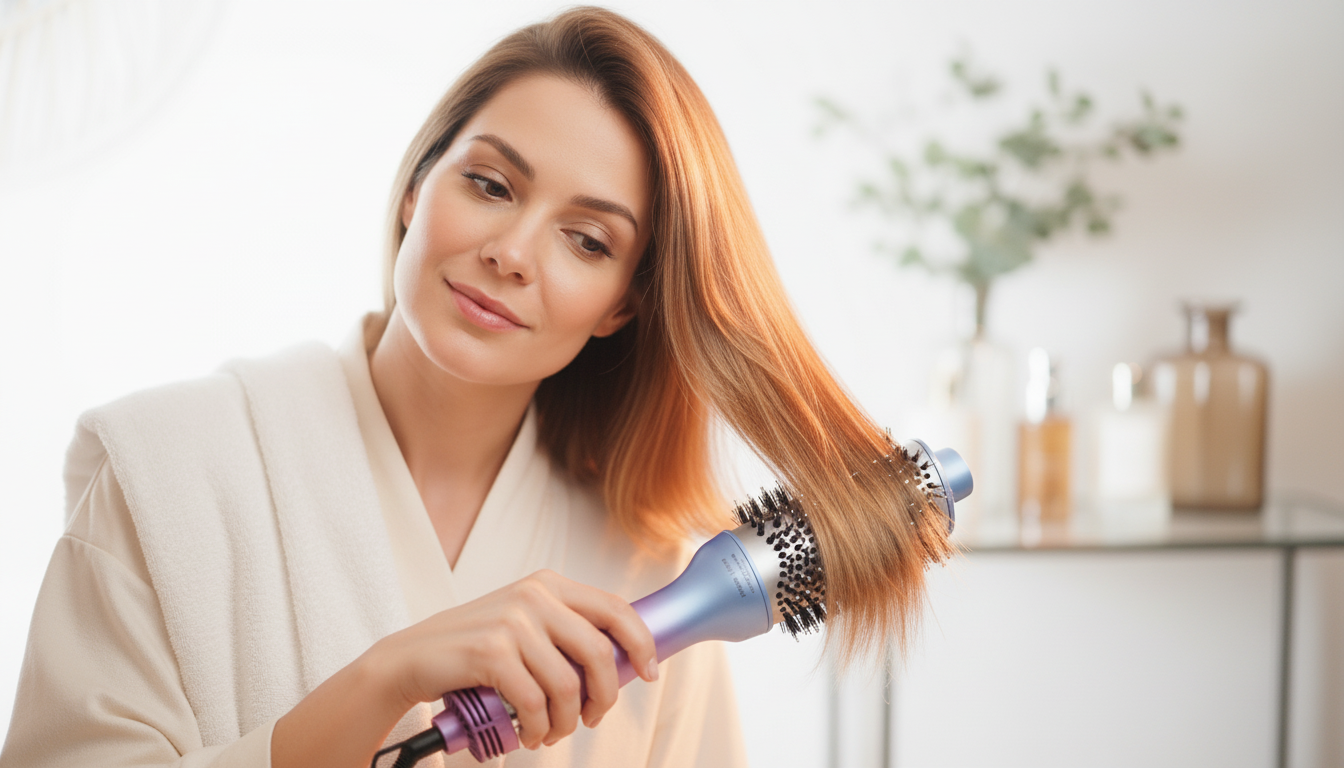 escova secadora para cabelo fino e frágil